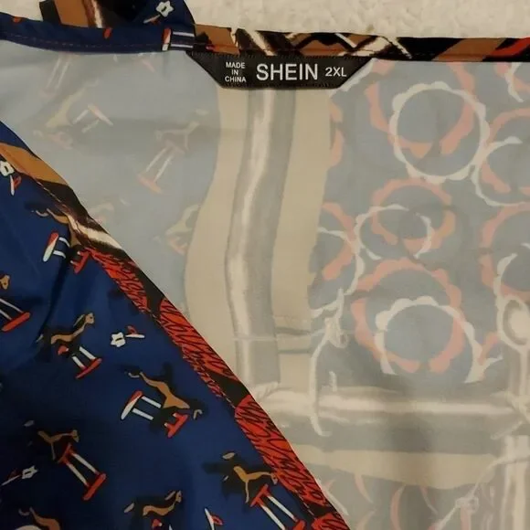 Shein multi color long sleeve dress - Picture 4 of 9